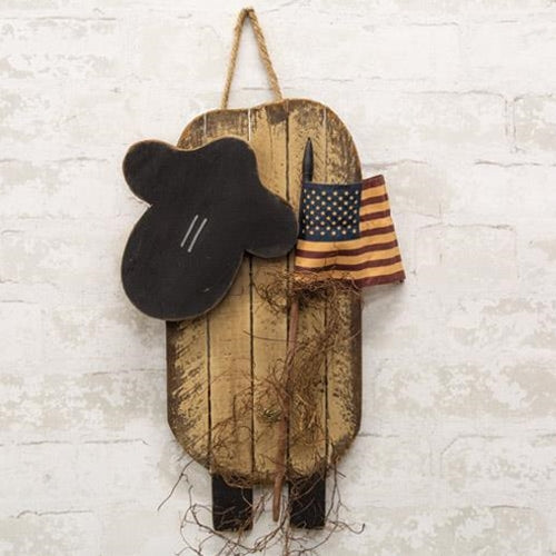 Hanging Lath Americana Sheep 15"