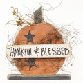 Thankful & Blessed Pumpkin on Base 14" (Pack of 2)