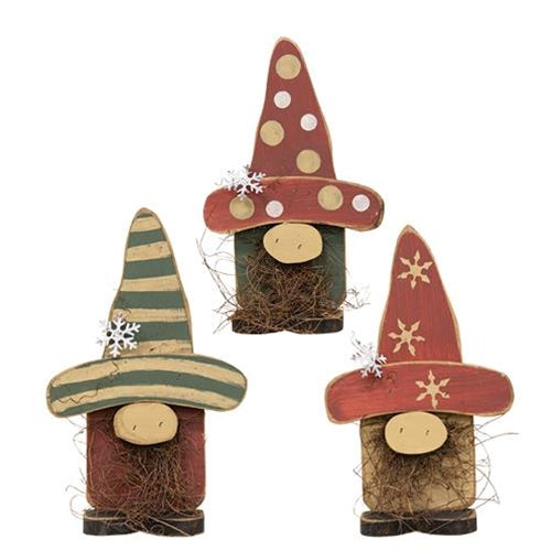 Snowflake Hat Christmas Gnome 14.75"