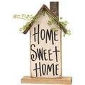 "Home Sweet Home" Wooden Farmhouse on Base