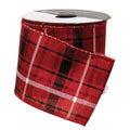 '+Plaid Christmas Ribbon 2.5" x 3 Yds. (Pack of 4)