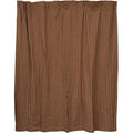 Burgundy Check Shower Curtain