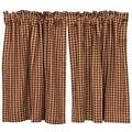 2/Set Burgundy Check Tiers 36" x 36"