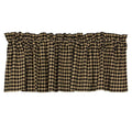 ^^Black Check Valance