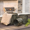 3/Set Chevron Metal Baskets