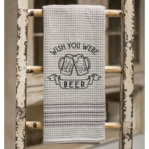 Wish You Were Beer Dish Towel (Pack of 2)