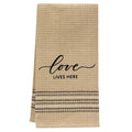 Love Lives Here Dish Towel  (Pack of 4)