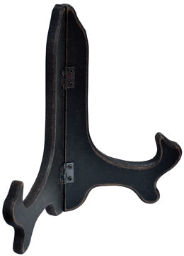 Black Wood Plate Stand 7"  (Pack of 4)