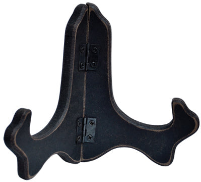 Black Wood Plate Stand 4-1/2"  (Pack of 4)