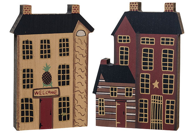 Town House Block 3 Asstd.  (Pack of 4)