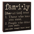 Family Definition Sign (Pack of 4)