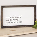 My Darling Wood Framed Sign