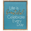 *Life Is Beautiful Framed Cutout Wall Art