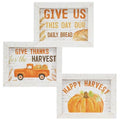 Give Thanks for the Harvest Easel Sign 3 Asstd. (Pack of 4)
