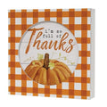Full of Thanks Box Sign (Pack of 2)