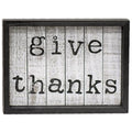 Give Thanks Shiplap Box Sign (Pack of 2)