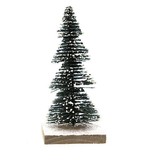 Primitive Snowy Tree Large  (Pack of 4)
