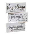 Stay Strong Block 3 Asstd. (Pack of 4)