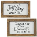 Just Stay/Together Frame 2 Asstd. (Pack of 2)