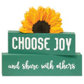 3/Set Choose Joy Sunflower Stackers (Pack of 4)