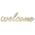 Hanging Ivory Script Welcome Sign (Pack of 4)