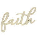Hanging Ivory Script Faith Sign (Pack of 4)