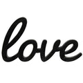 Hanging Black Script Love Sign (Pack of 4)