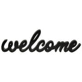 Hanging Black Script Welcome Sign (Pack of 4)