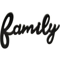 Hanging Black Script Family Sign (Pack of 4)