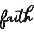 Hanging Black Script Faith Sign (Pack of 4)