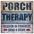 Porch Therapy Sign 8" sq (Pack of 2)