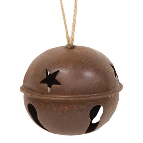 Rusty X-Large Jingle Bell 4-1/2"  (Pack of 4)