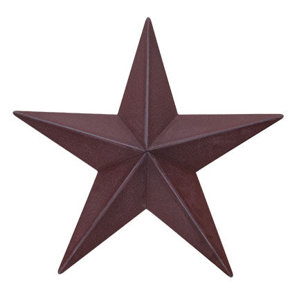 Burgundy Barn Star 12"  (Pack of 4)
