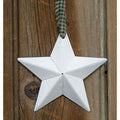 Farmhouse White Barn Star 3.75" (Pack of 4)