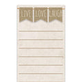Live Love Laugh Notepad (Pack of 4)