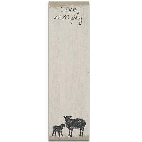 Live Simply Notepad  (Pack of 4)