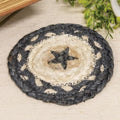 Primitive Pewter Star Braided Coaster (Pack of 4)