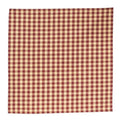 Burgundy & Tan Check Fabric Napkin (Pack of 4)