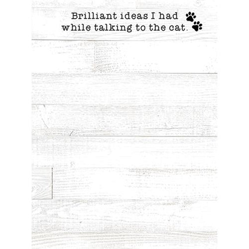 Brilliant Ideas I Had While Talking to the Cat Mini Notepad (Pack of 4)