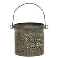 Antiqued Gray Can Lantern 3" (Pack of 4)