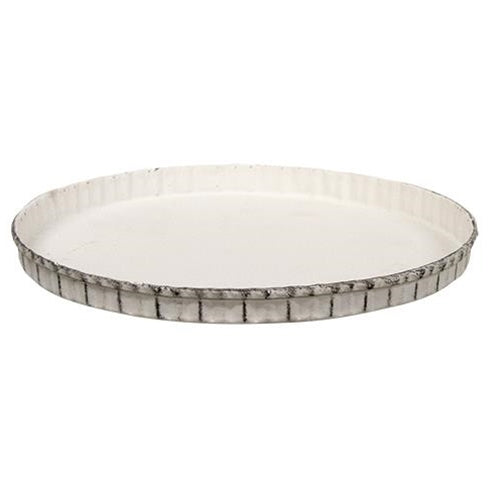 Shabby Chic Fluted Candle Pan 7.5" (Pack of 4)