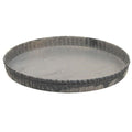Antiqued Gray Fluted Candle Pan 6.5" (Pack of 4)