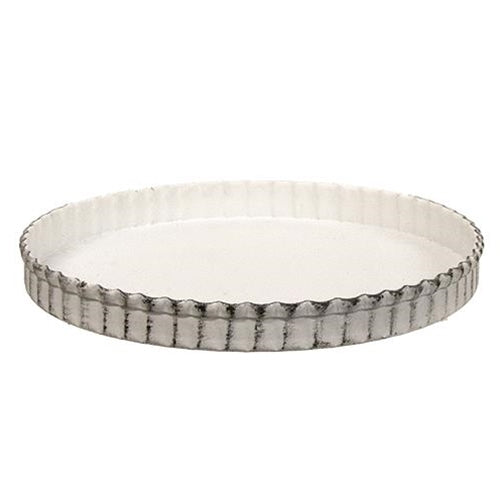 Shabby Chic Fluted Candle Pan 6.5" (Pack of 4)