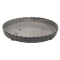 Antiqued Gray Fluted Candle Pan 5" (Pack of 4)