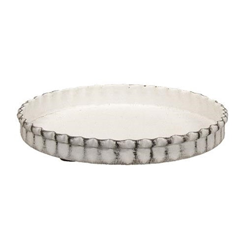 Shabby Chic Fluted Candle Pan 4" (Pack of 4)