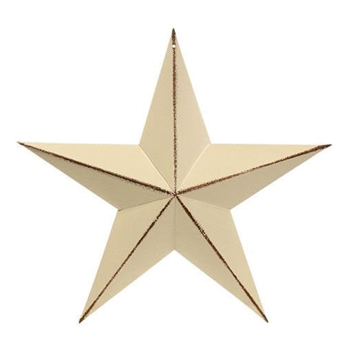 Distressed White Barn Star 12" (Pack of 4)