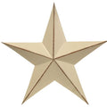 Distressed White Barn Star 24"