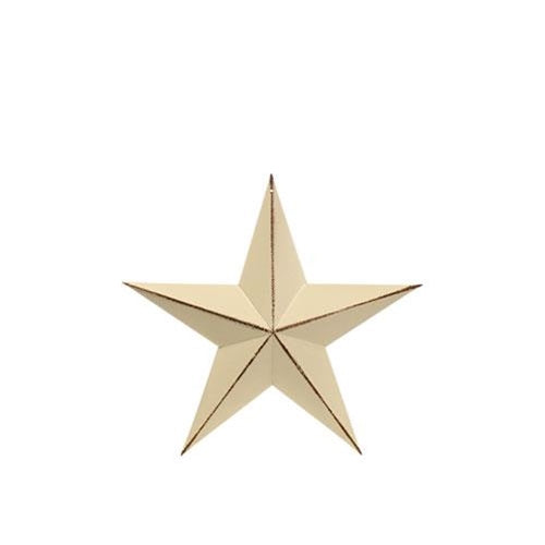 Distressed White Barn Star 3.5" (Pack of 4)