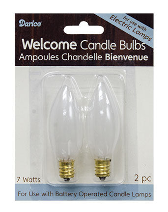 2/pk 7 Watt Frosted Bulbs (Pack of 4)
