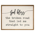 Broken Road Wall Sign